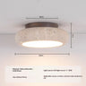Grivonel Japanese-style Yellow Dung Stone LED Ceiling Light